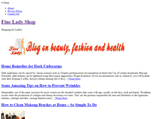 Tablet Screenshot of fineladyshop.com